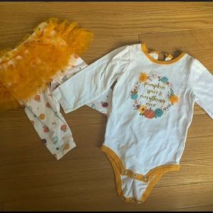 Cute Fall Baby girl 2 pc set